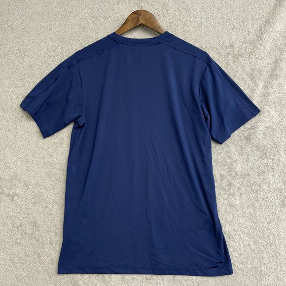 NEW Adidas Men's S Navy Performance T-Shirt Regular Fit 88% Polyester - Picture 3 of 7